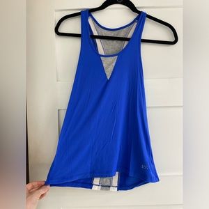 859 Workout Tank Top Blue/Grey/White Size Small